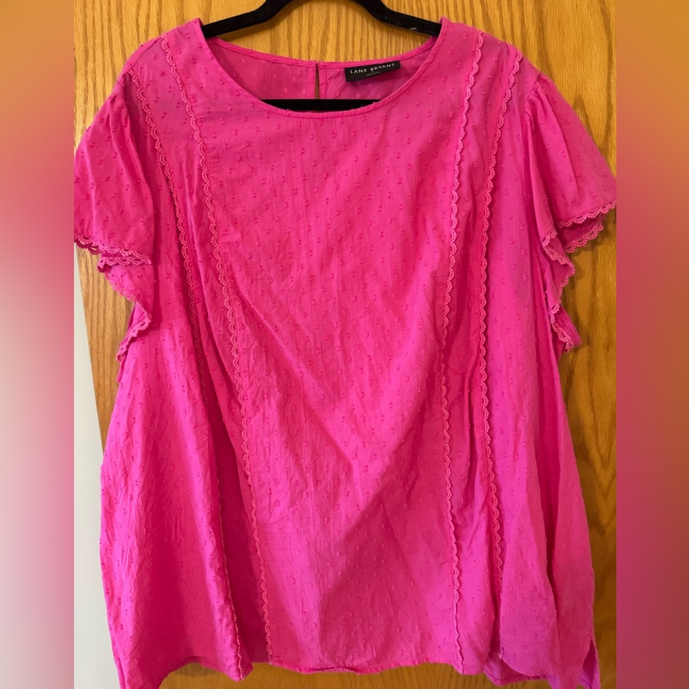 Lane Bryant Women's Pink Top